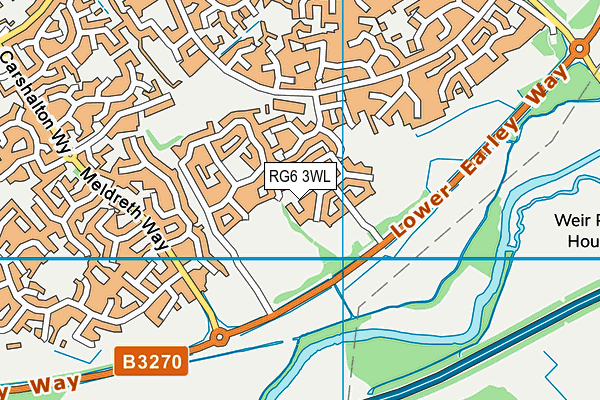 RG6 3WL map - OS VectorMap District (Ordnance Survey)