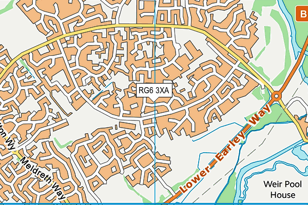 RG6 3XA map - OS VectorMap District (Ordnance Survey)