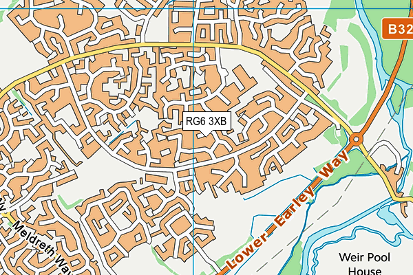 RG6 3XB map - OS VectorMap District (Ordnance Survey)