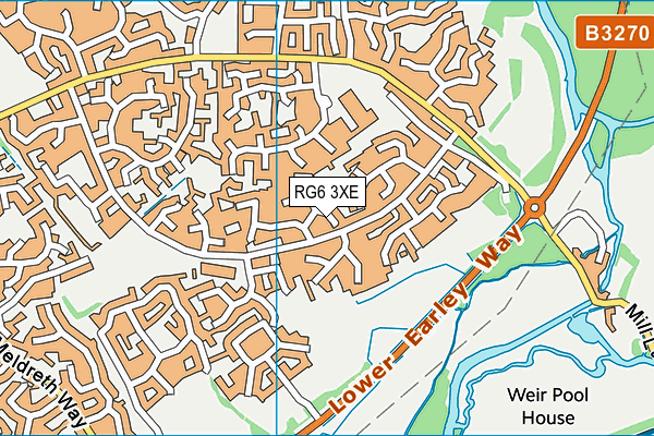 RG6 3XE map - OS VectorMap District (Ordnance Survey)