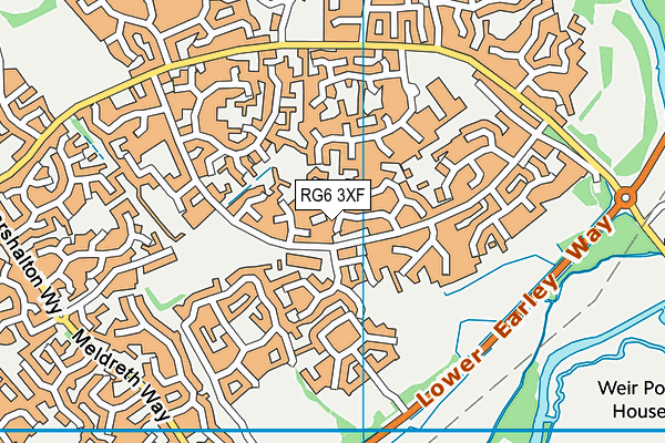 RG6 3XF map - OS VectorMap District (Ordnance Survey)