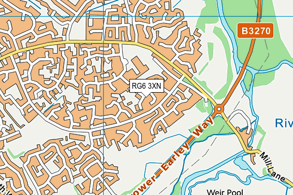 RG6 3XN map - OS VectorMap District (Ordnance Survey)