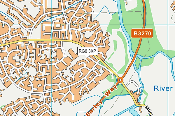RG6 3XP map - OS VectorMap District (Ordnance Survey)