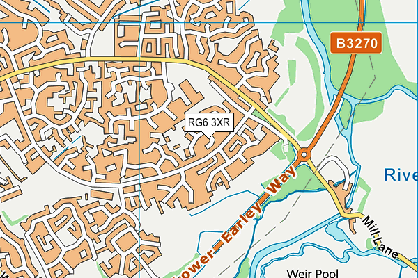 RG6 3XR map - OS VectorMap District (Ordnance Survey)