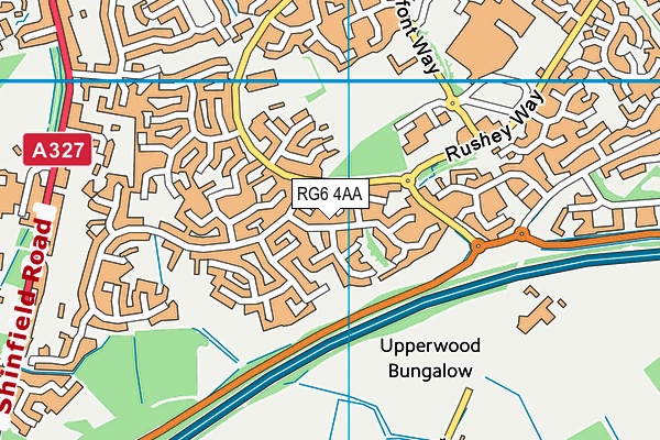 RG6 4AA map - OS VectorMap District (Ordnance Survey)