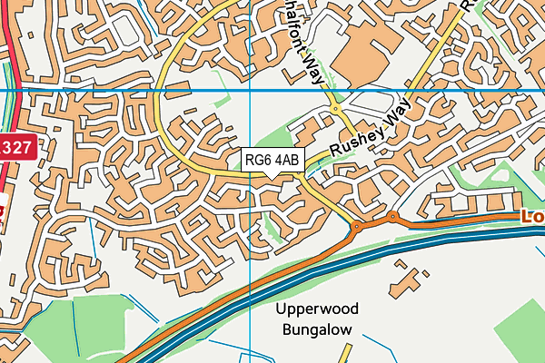 RG6 4AB map - OS VectorMap District (Ordnance Survey)