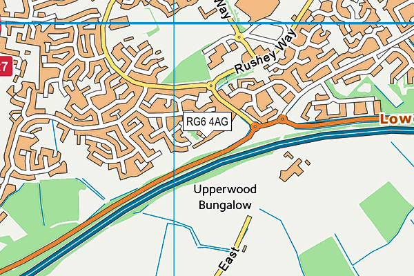 RG6 4AG map - OS VectorMap District (Ordnance Survey)