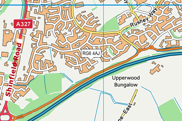 RG6 4AJ map - OS VectorMap District (Ordnance Survey)