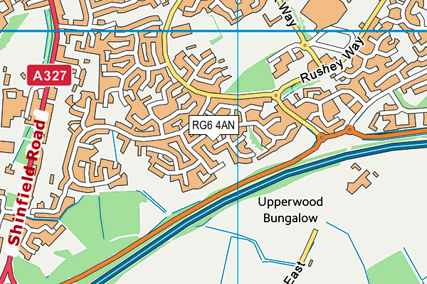 RG6 4AN map - OS VectorMap District (Ordnance Survey)