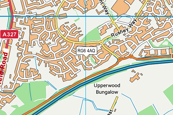 RG6 4AQ map - OS VectorMap District (Ordnance Survey)