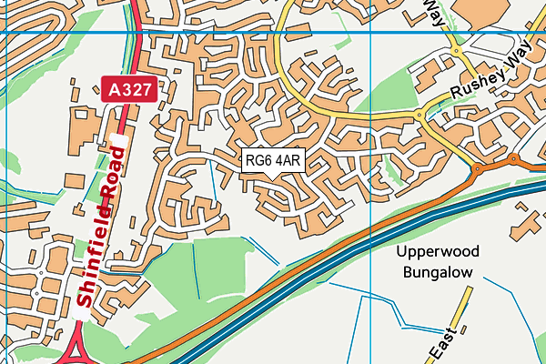 RG6 4AR map - OS VectorMap District (Ordnance Survey)