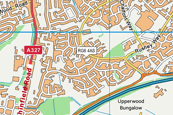 RG6 4AS map - OS VectorMap District (Ordnance Survey)