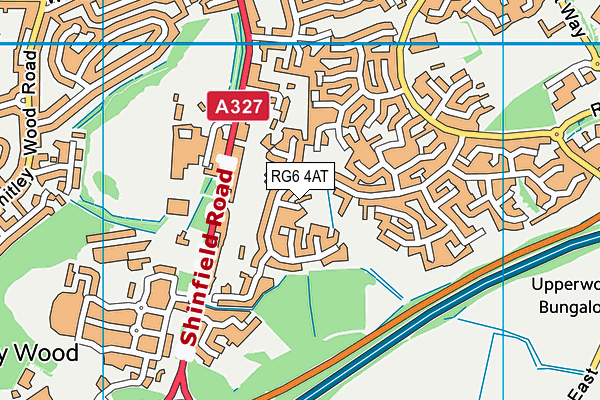 RG6 4AT map - OS VectorMap District (Ordnance Survey)