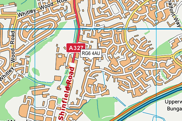 RG6 4AU map - OS VectorMap District (Ordnance Survey)