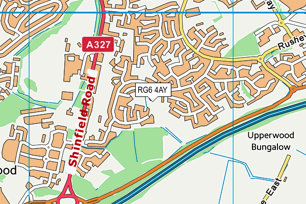 RG6 4AY map - OS VectorMap District (Ordnance Survey)