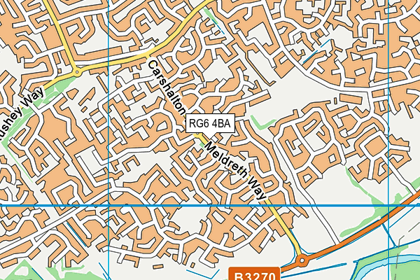 RG6 4BA map - OS VectorMap District (Ordnance Survey)