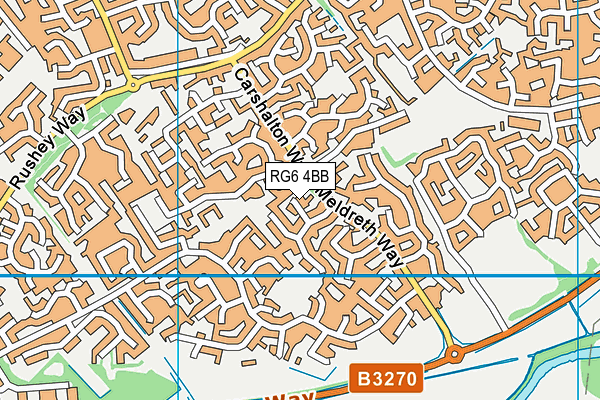 RG6 4BB map - OS VectorMap District (Ordnance Survey)