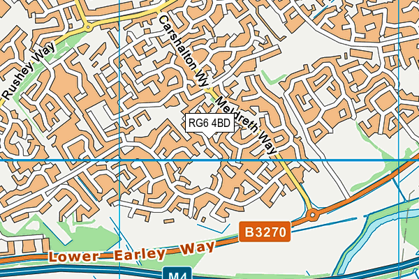 RG6 4BD map - OS VectorMap District (Ordnance Survey)