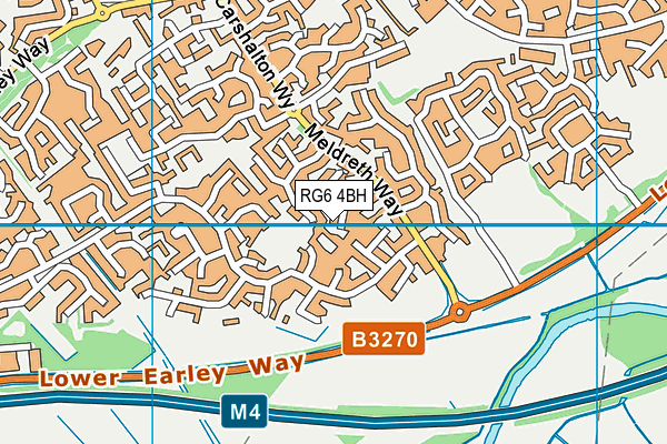 RG6 4BH map - OS VectorMap District (Ordnance Survey)