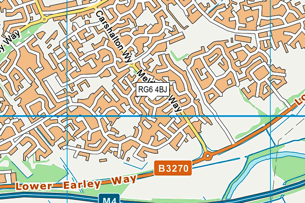 RG6 4BJ map - OS VectorMap District (Ordnance Survey)