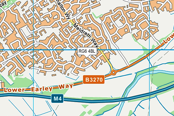 RG6 4BL map - OS VectorMap District (Ordnance Survey)