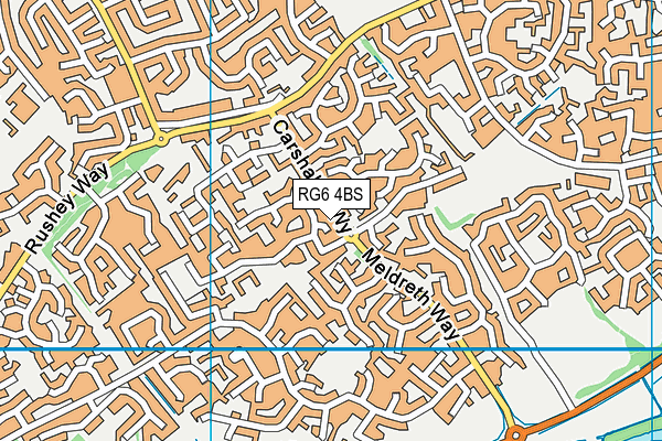 RG6 4BS map - OS VectorMap District (Ordnance Survey)