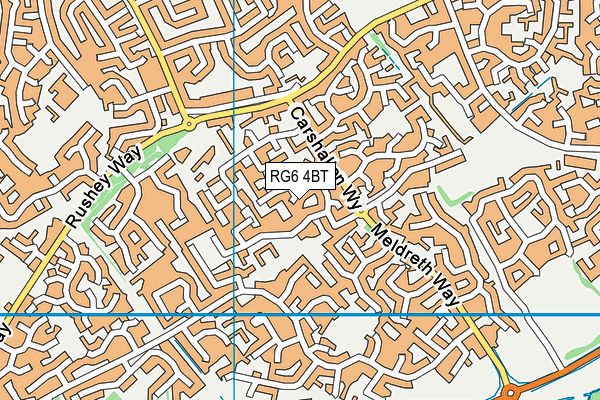 RG6 4BT map - OS VectorMap District (Ordnance Survey)
