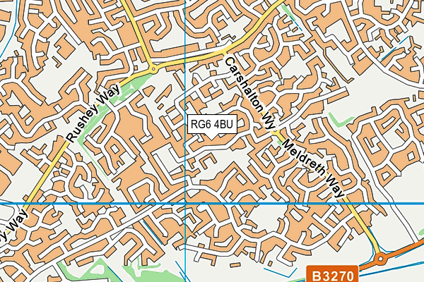 RG6 4BU map - OS VectorMap District (Ordnance Survey)