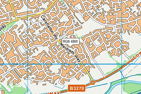 RG6 4BW map - OS VectorMap District (Ordnance Survey)