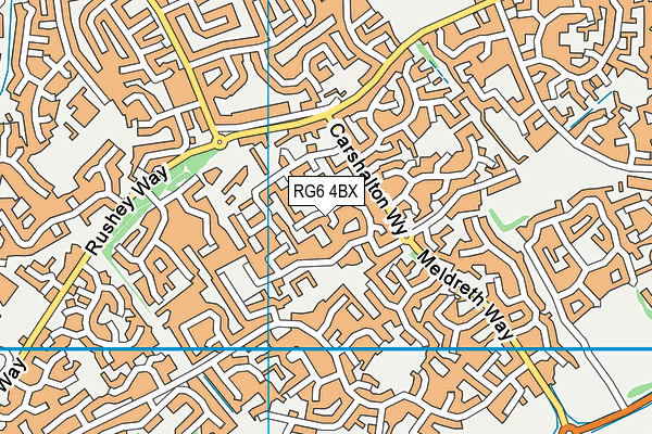 RG6 4BX map - OS VectorMap District (Ordnance Survey)