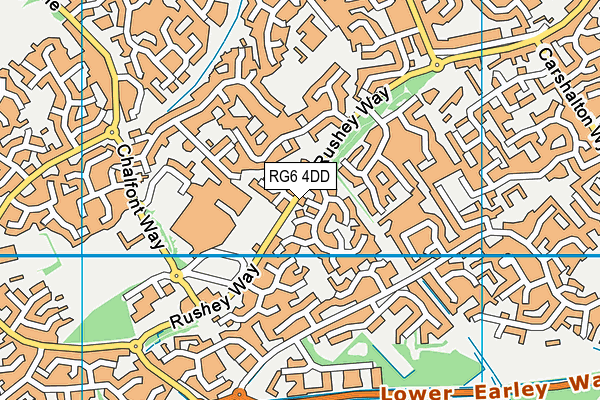 RG6 4DD map - OS VectorMap District (Ordnance Survey)