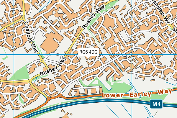 RG6 4DG map - OS VectorMap District (Ordnance Survey)