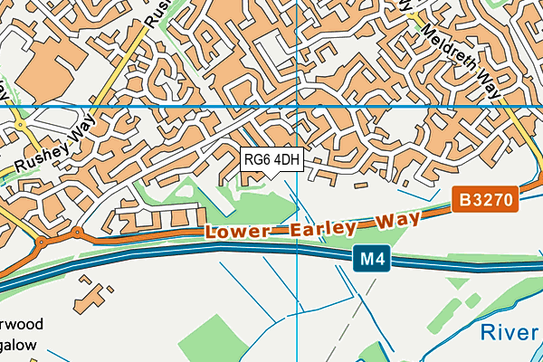 RG6 4DH map - OS VectorMap District (Ordnance Survey)