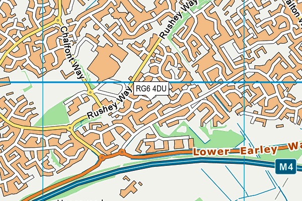 RG6 4DU map - OS VectorMap District (Ordnance Survey)