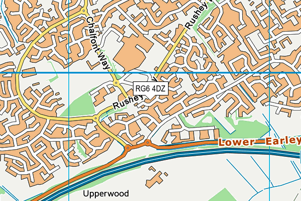 RG6 4DZ map - OS VectorMap District (Ordnance Survey)