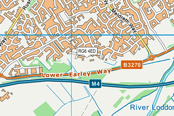 RG6 4ED map - OS VectorMap District (Ordnance Survey)