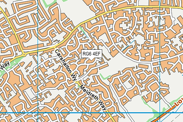 RG6 4EF map - OS VectorMap District (Ordnance Survey)