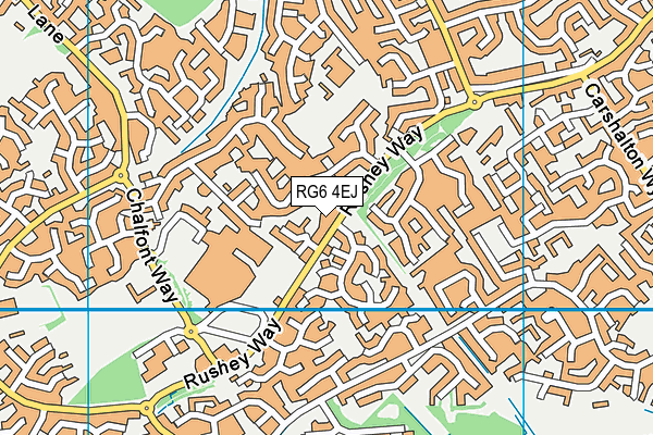 RG6 4EJ map - OS VectorMap District (Ordnance Survey)