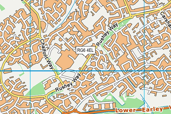 RG6 4EL map - OS VectorMap District (Ordnance Survey)