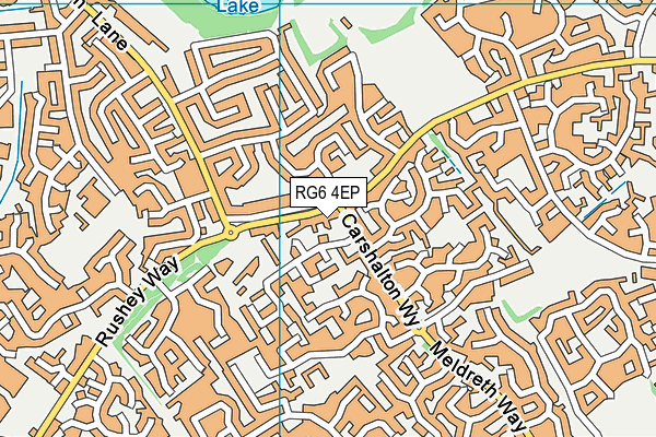 RG6 4EP map - OS VectorMap District (Ordnance Survey)