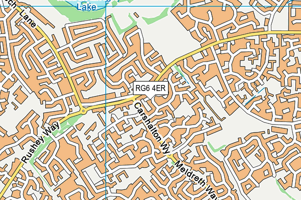 RG6 4ER map - OS VectorMap District (Ordnance Survey)