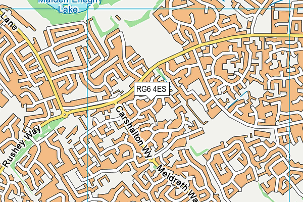 RG6 4ES map - OS VectorMap District (Ordnance Survey)