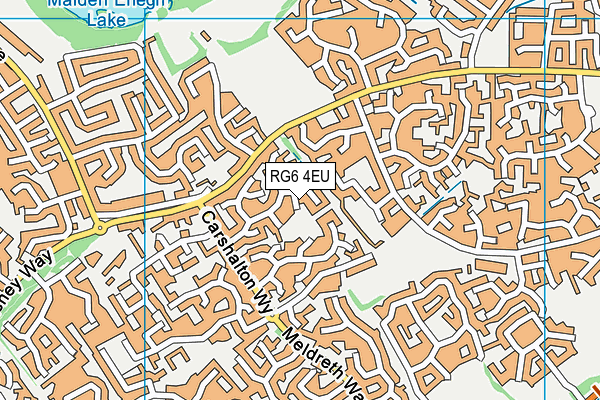 RG6 4EU map - OS VectorMap District (Ordnance Survey)