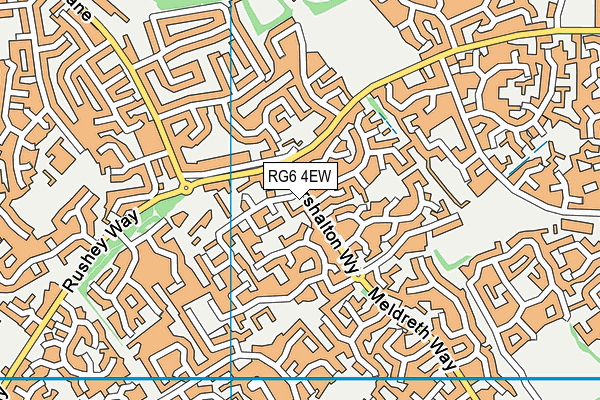 RG6 4EW map - OS VectorMap District (Ordnance Survey)