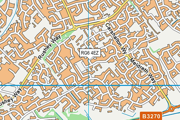 RG6 4EZ map - OS VectorMap District (Ordnance Survey)