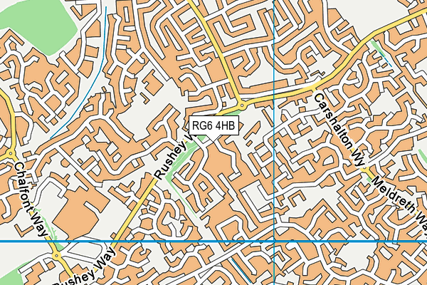 RG6 4HB map - OS VectorMap District (Ordnance Survey)