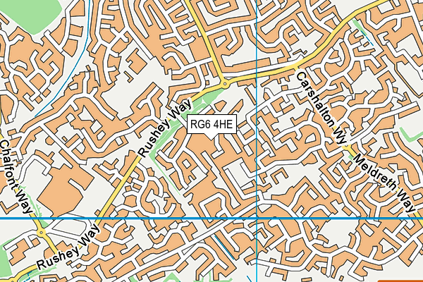 RG6 4HE map - OS VectorMap District (Ordnance Survey)