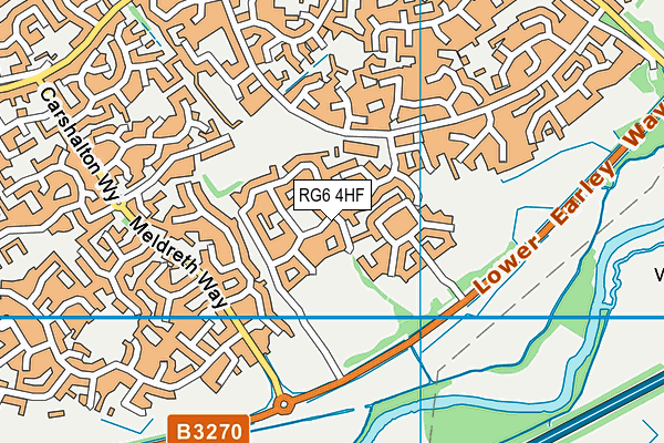 RG6 4HF map - OS VectorMap District (Ordnance Survey)