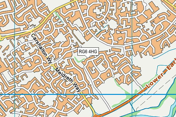 RG6 4HG map - OS VectorMap District (Ordnance Survey)