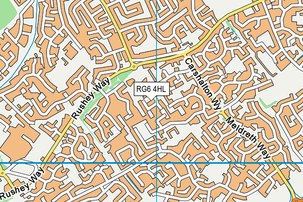 RG6 4HL map - OS VectorMap District (Ordnance Survey)